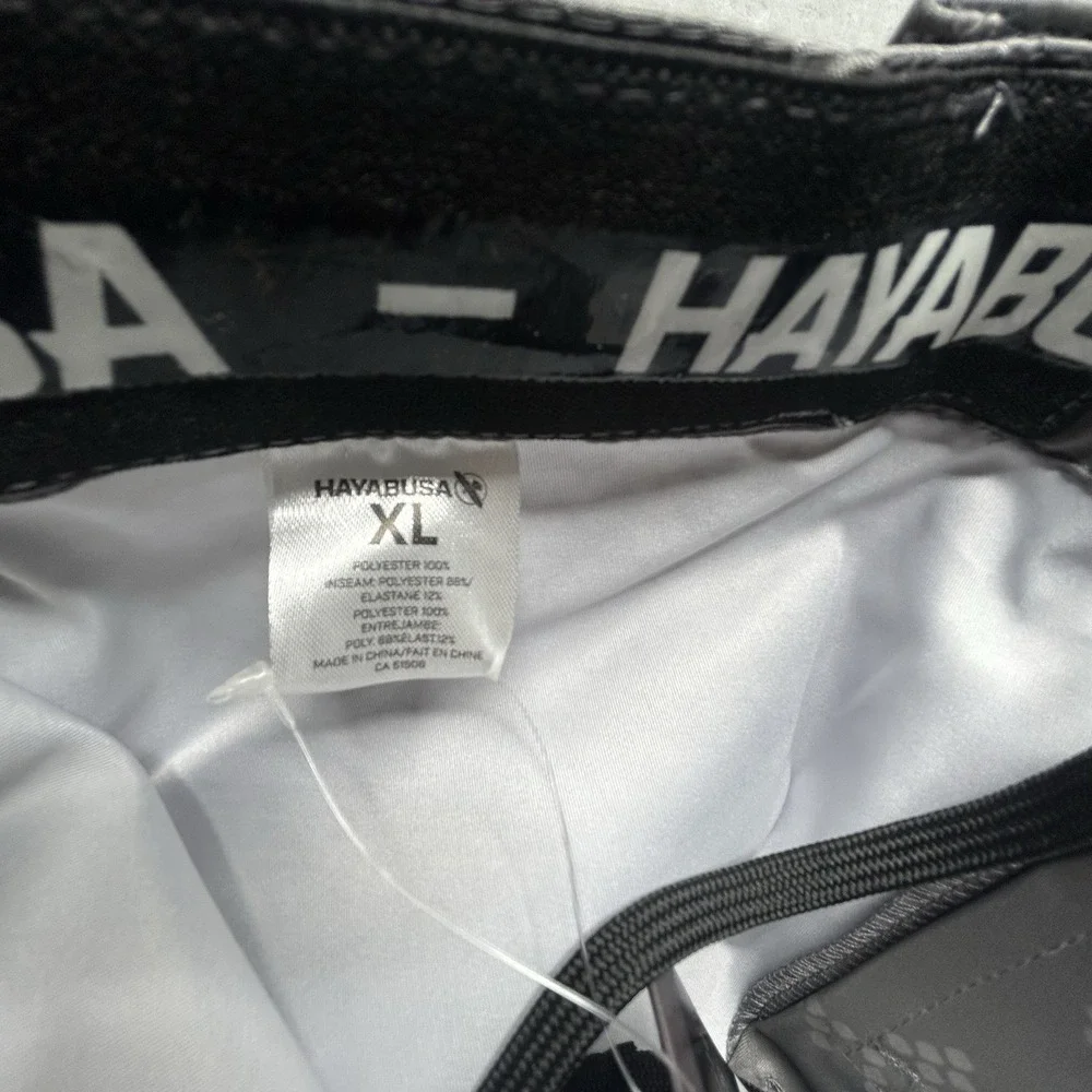 Hayabusa Hex Mid Thigh Fight Shorts Mens XL Gray MMA Training Athletic NWT